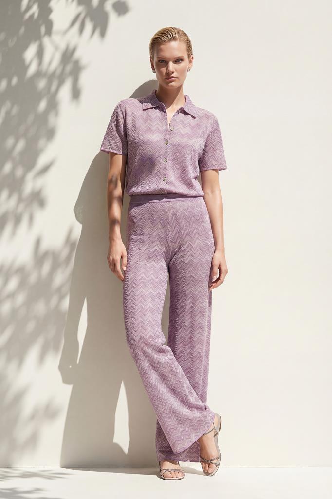 Chevron Knit Polo Set