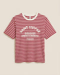 Saint Tropez Striped Tee in red and white