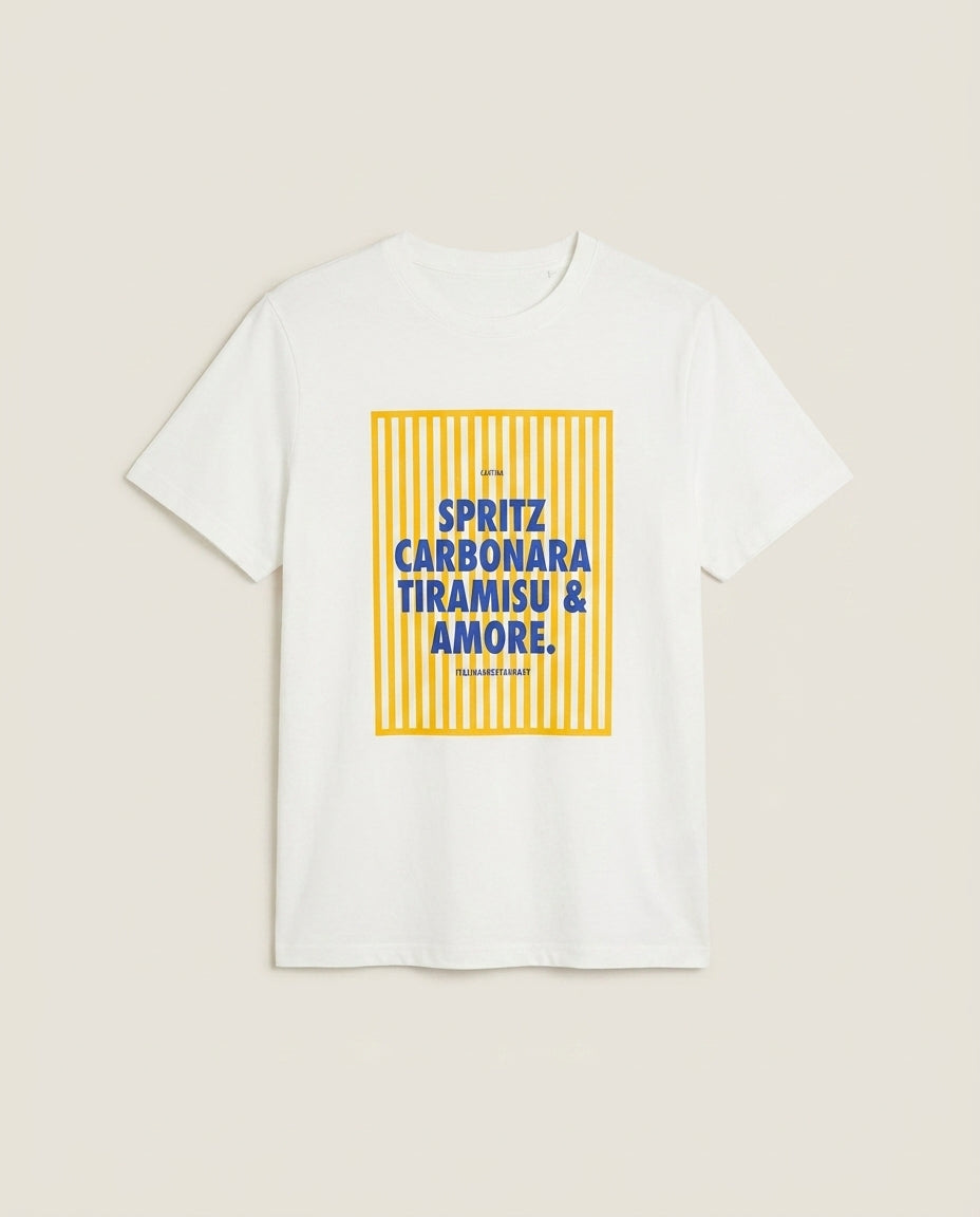 Cantina Graphic Tee in white